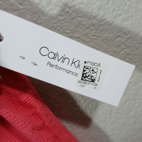 Calvin Klein Performance Sleeveless Crew Neck Side Tie Ruched Tank Top -I - Picture 5 of 9